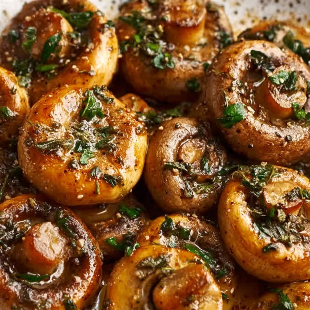 Honey and Garlic Roasted Mushrooms Recipe - Recipe Image