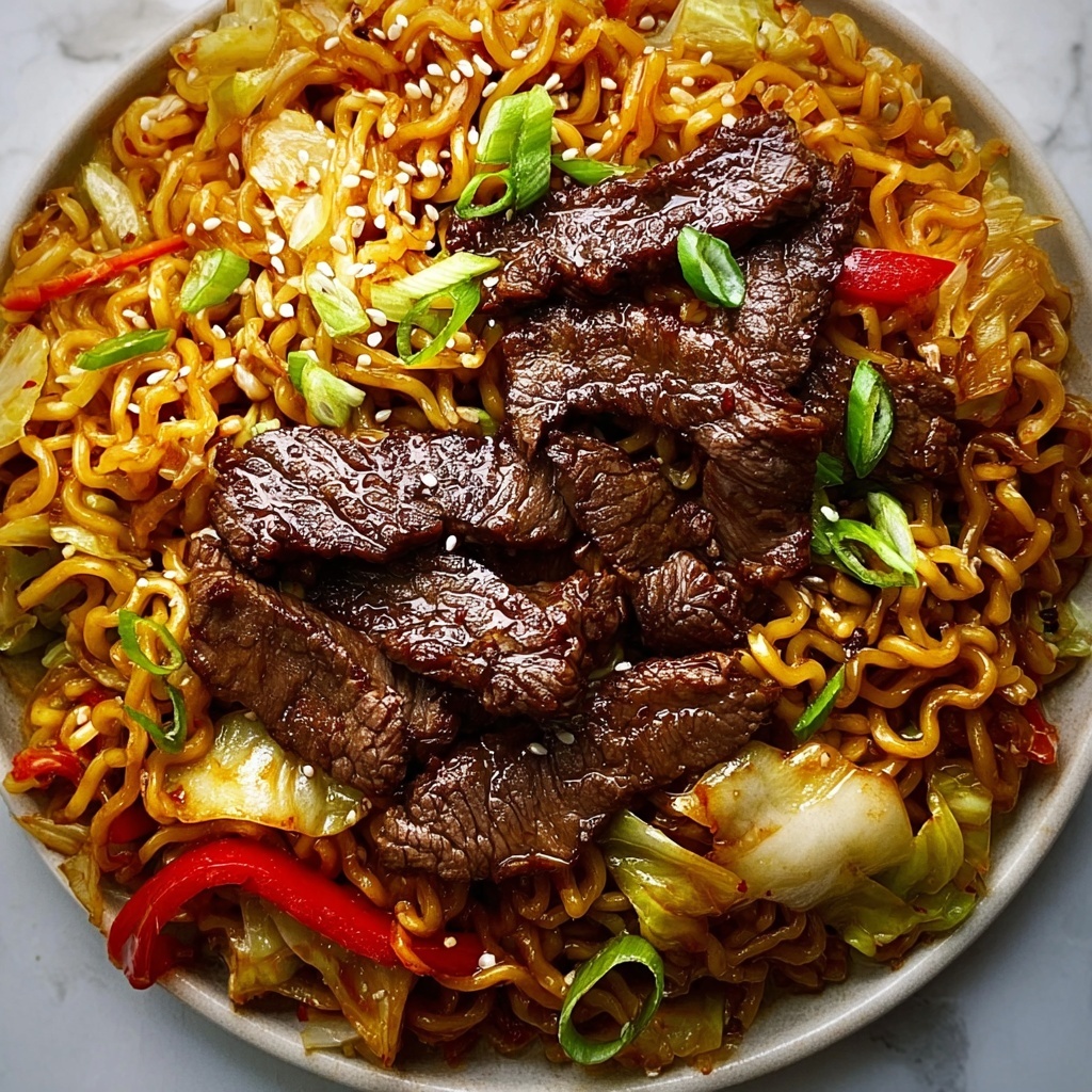 Steak Stir-Fried Ramen Recipe - Recipe Image