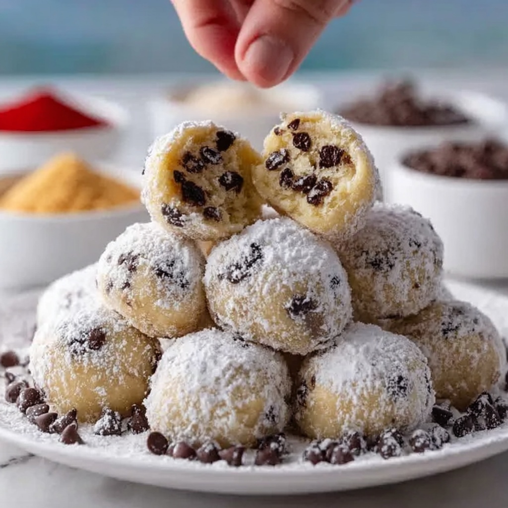 Chocolate Chip Snowball Cookies Recipe - Recipe Image
