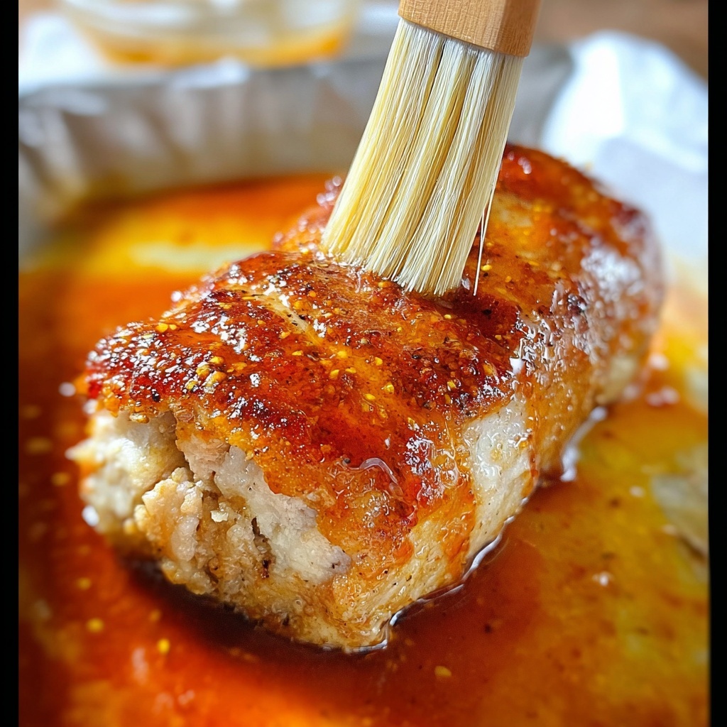 Bacon-Wrapped Pork Loin with Pepper Jelly Glaze Recipe - Recipe Image