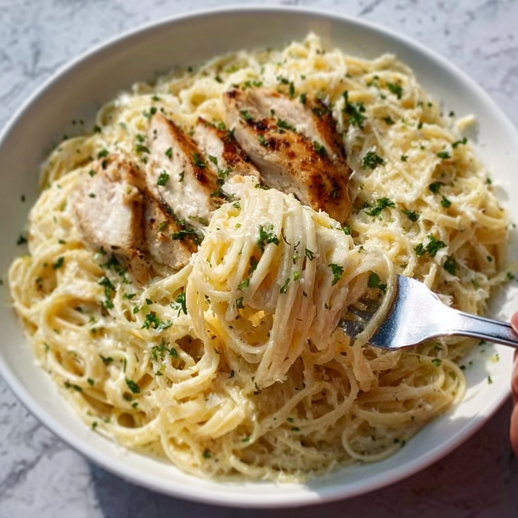 Crock Pot Chicken Alfredo Recipe - Recipe Image