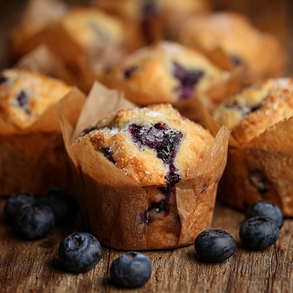 Nana's Best Blueberry Muffins Recipe - Recipe Image