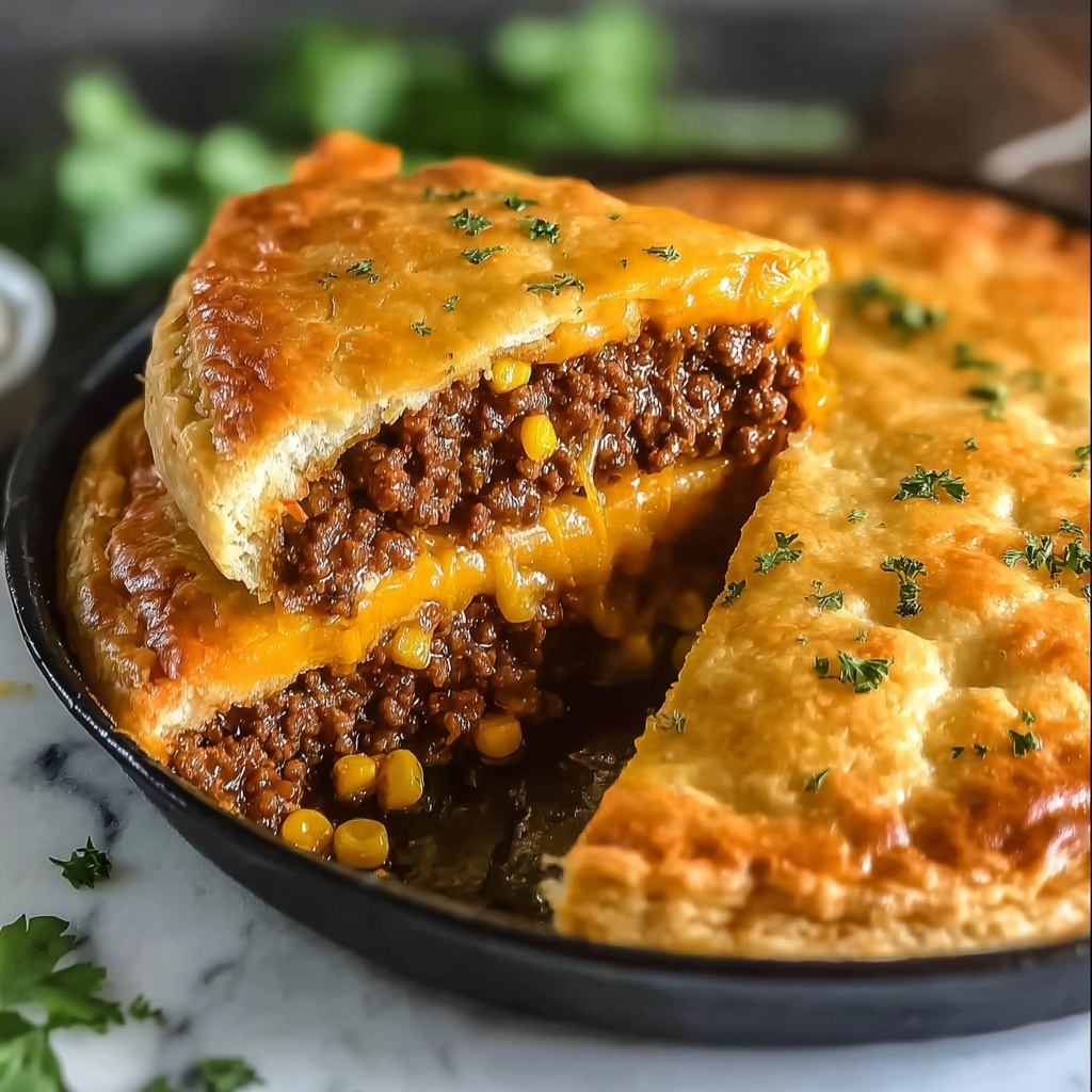 One-Pan Cheeseburger Pie: Easy Comfort Food Everyone Craves Recipe - Recipe Image