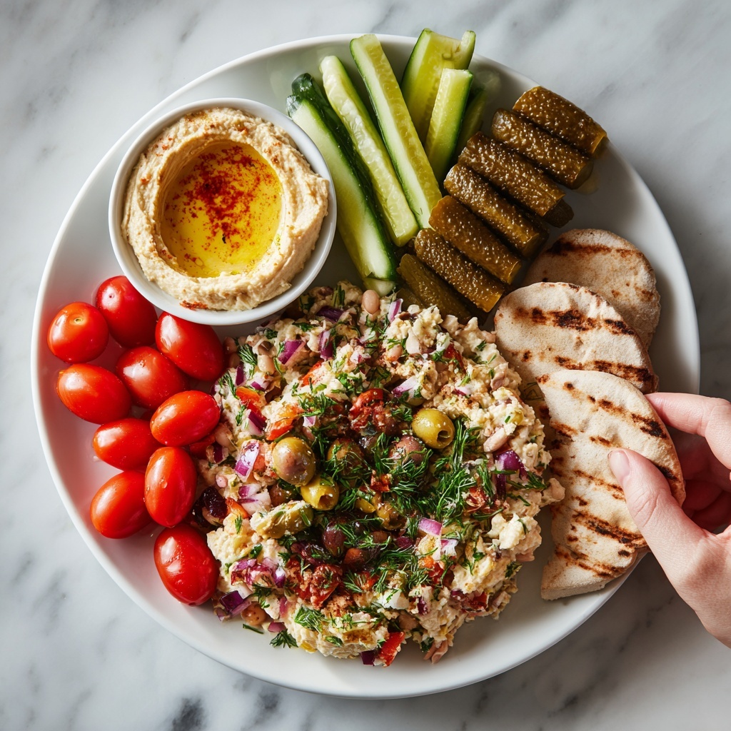 Marinated Green Olive Bean Salad with Chive Basil Dressing Recipe - Recipe Image
