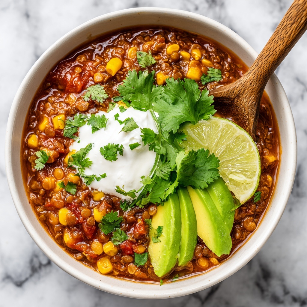 Vegetarian Mexican Lentil Stew with Sweet Potatoes and Black Beans Recipe - Recipe Image