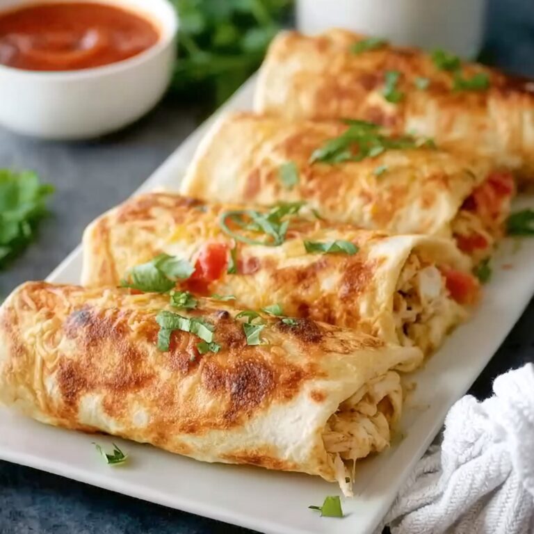 Baked Chicken Chimichangas Recipe