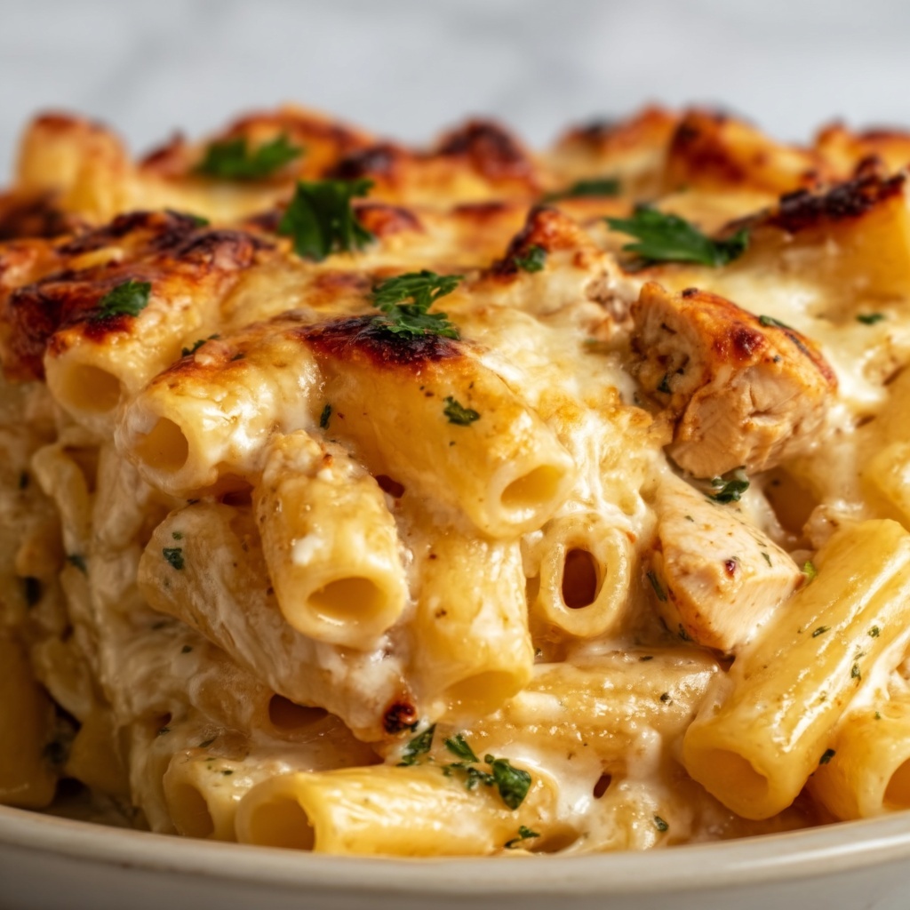Cajun Cream Cheese Chicken Pasta Bake Recipe - Recipe Image