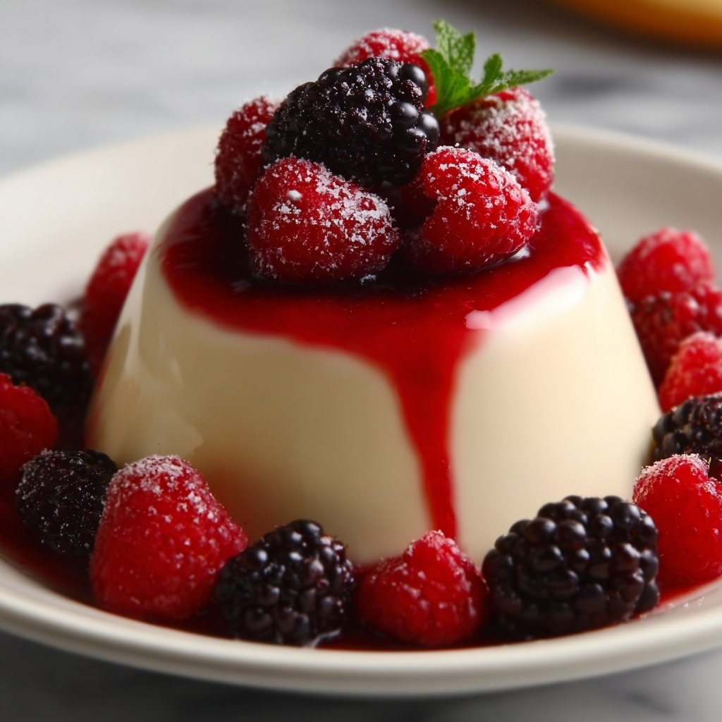 Rose Water Raspberry Lychee Panna Cotta Recipe - Recipe Image