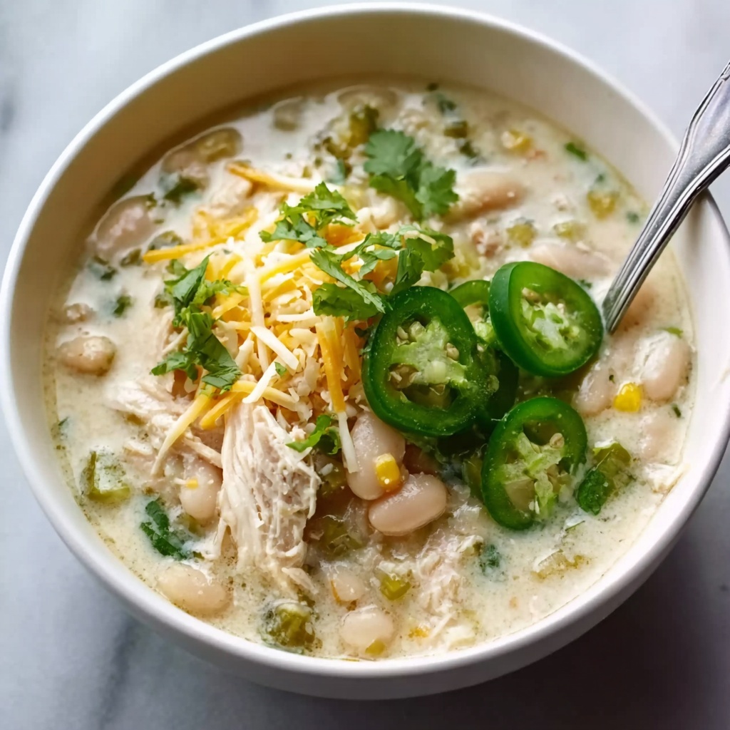 Creamy Crockpot White Chicken Chili Recipe - Recipe Image