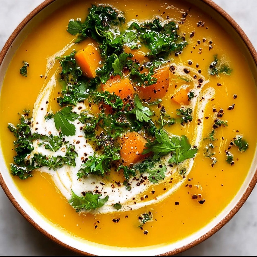 Spicy Butternut Squash and Sweet Potato Soup Recipe - Recipe Image