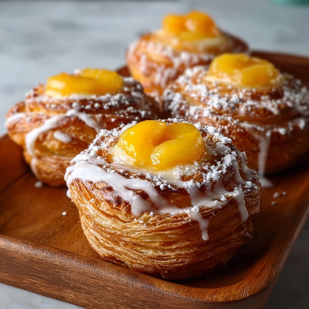 Peach Pie Cruffins Recipe - Recipe Image