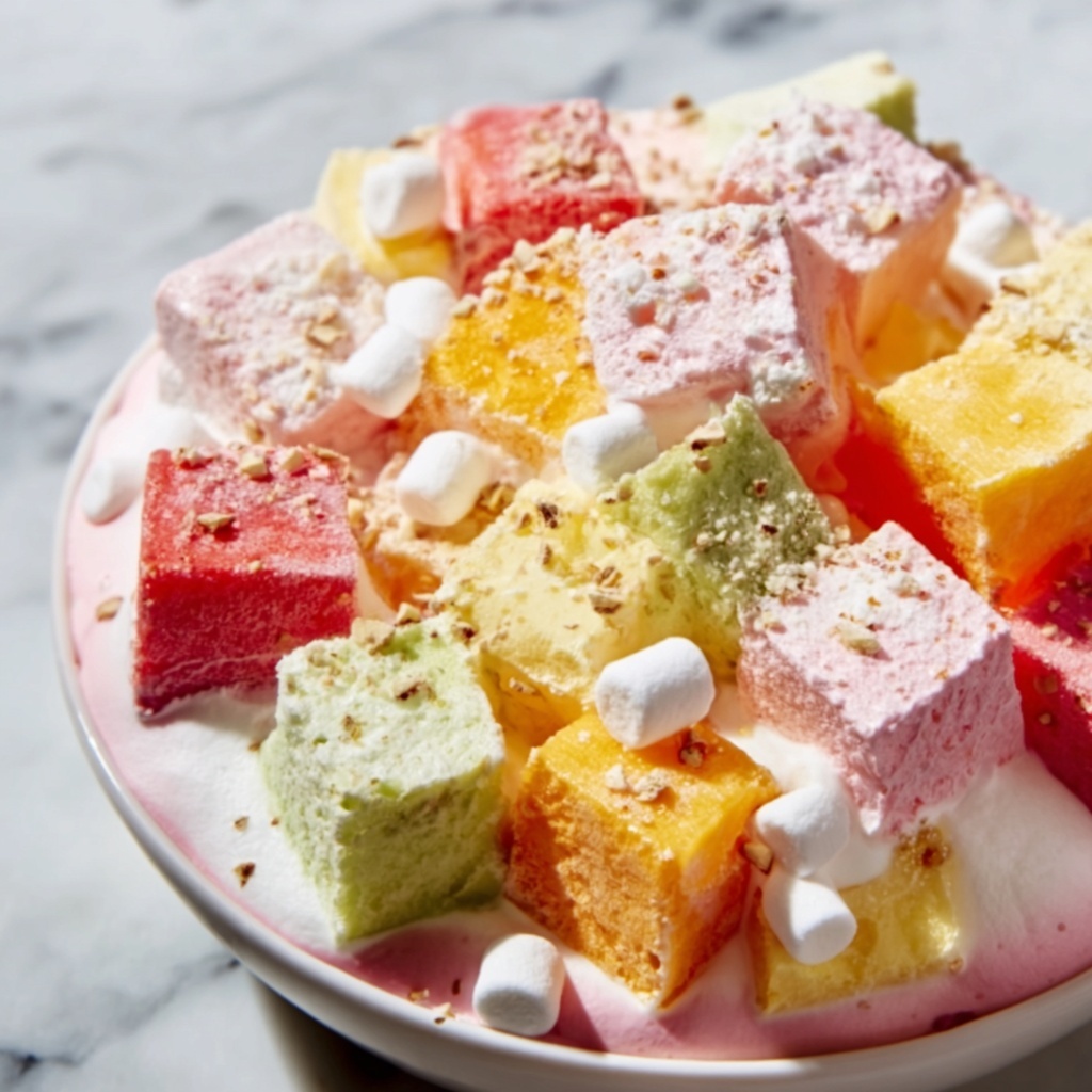 Easter Cheesecake Fruit Fluff Recipe - Recipe Image