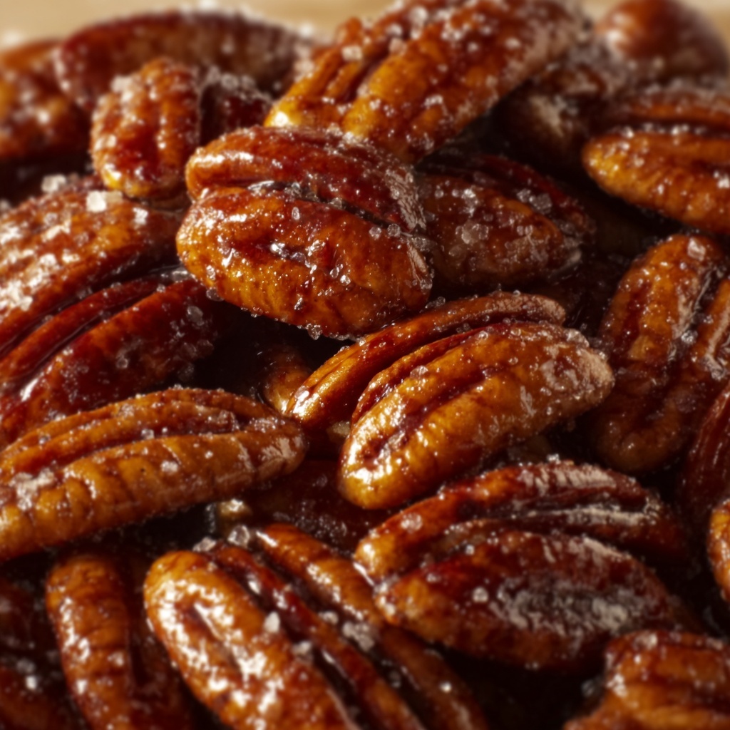 Salted Caramel Pecans Recipe - Recipe Image