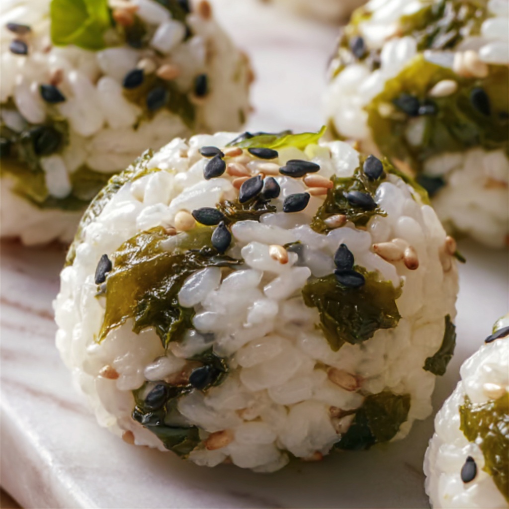 Nettle & Wild Onion Rice Balls Recipe - Recipe Image