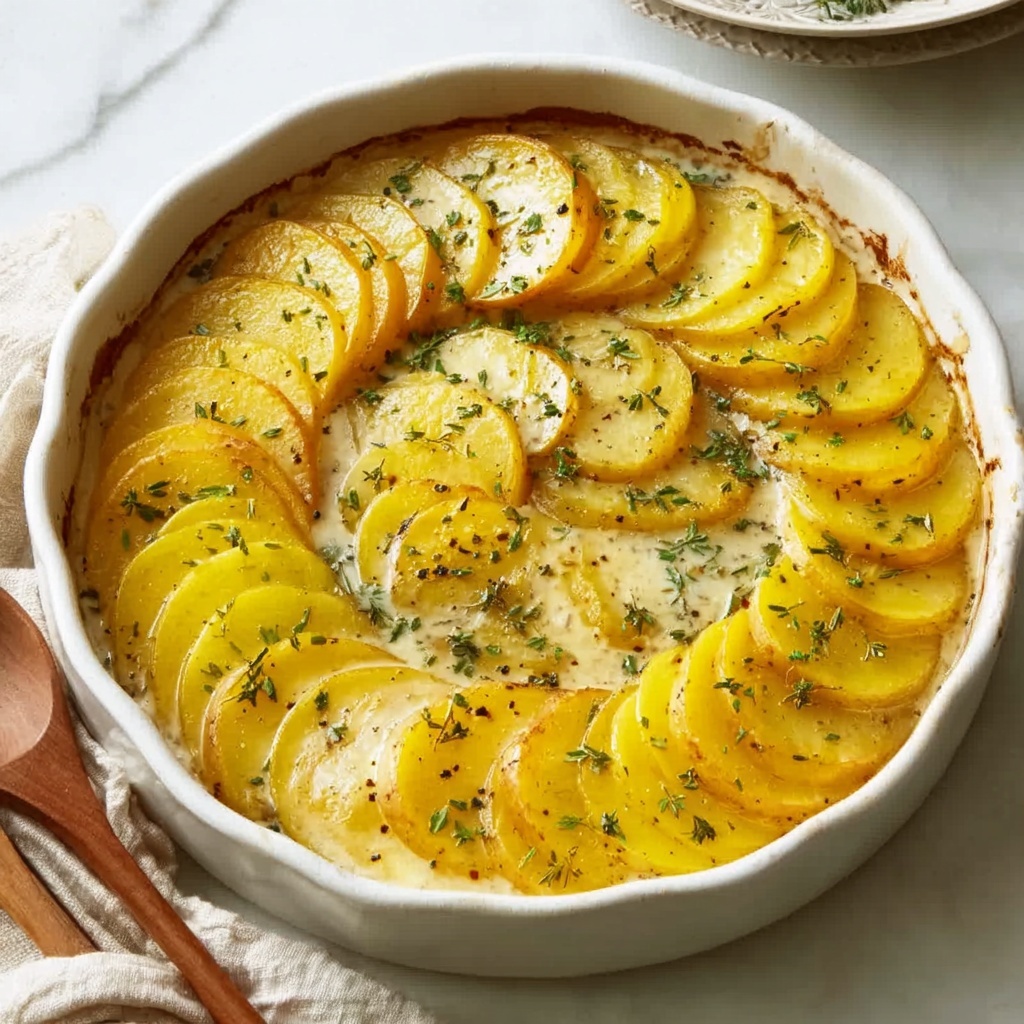 Classic Scalloped Potatoes with Creamy Béchamel and Cheese Recipe - Recipe Image