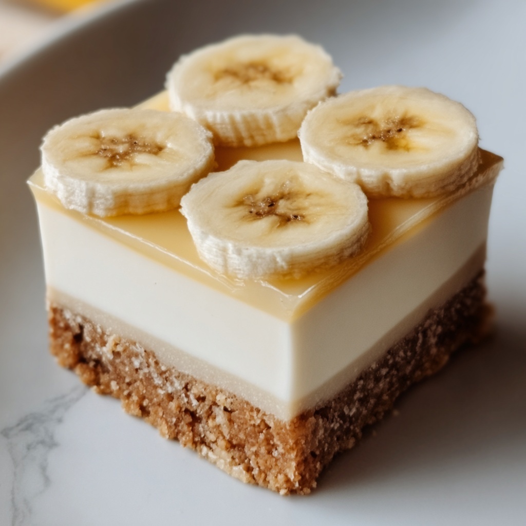 Banana Pudding Cheesecake Squares Recipe - Recipe Image