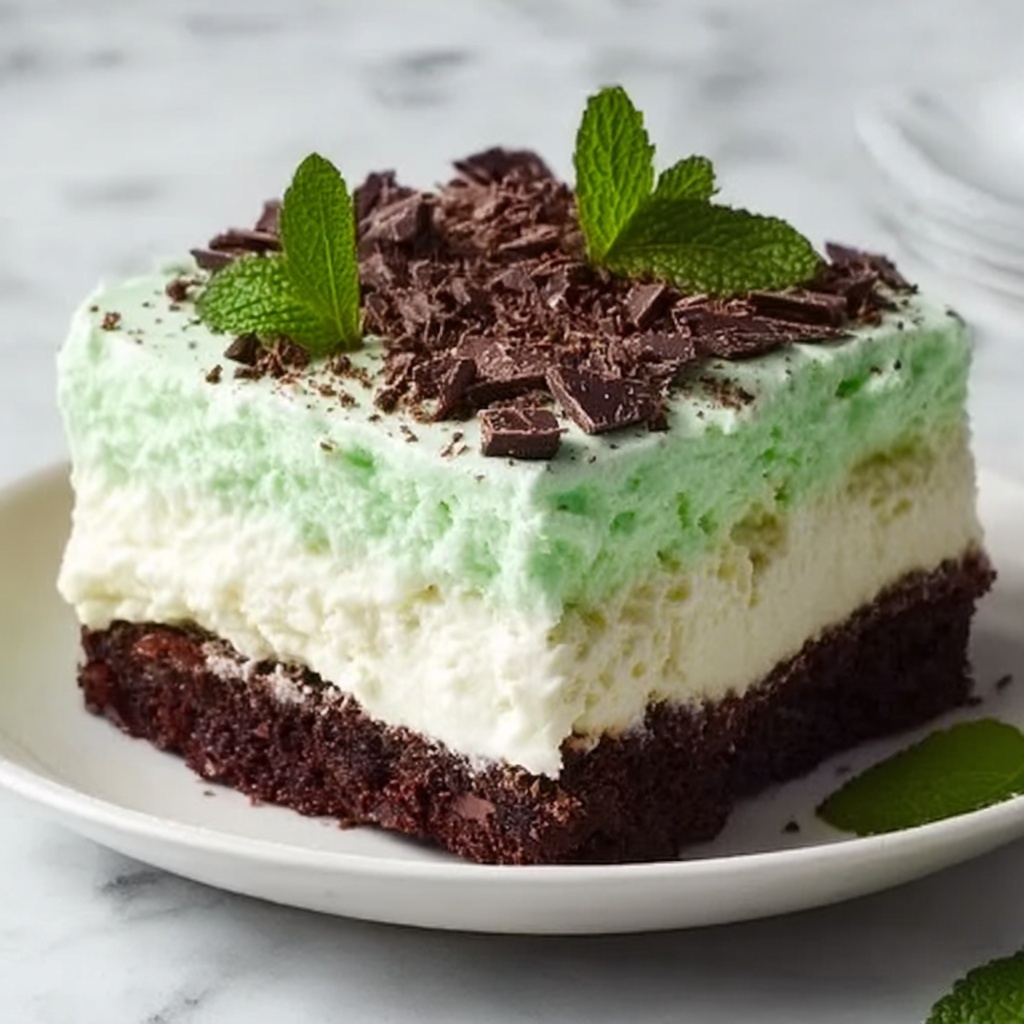 Andes Mint Poke Cake Recipe - Recipe Image