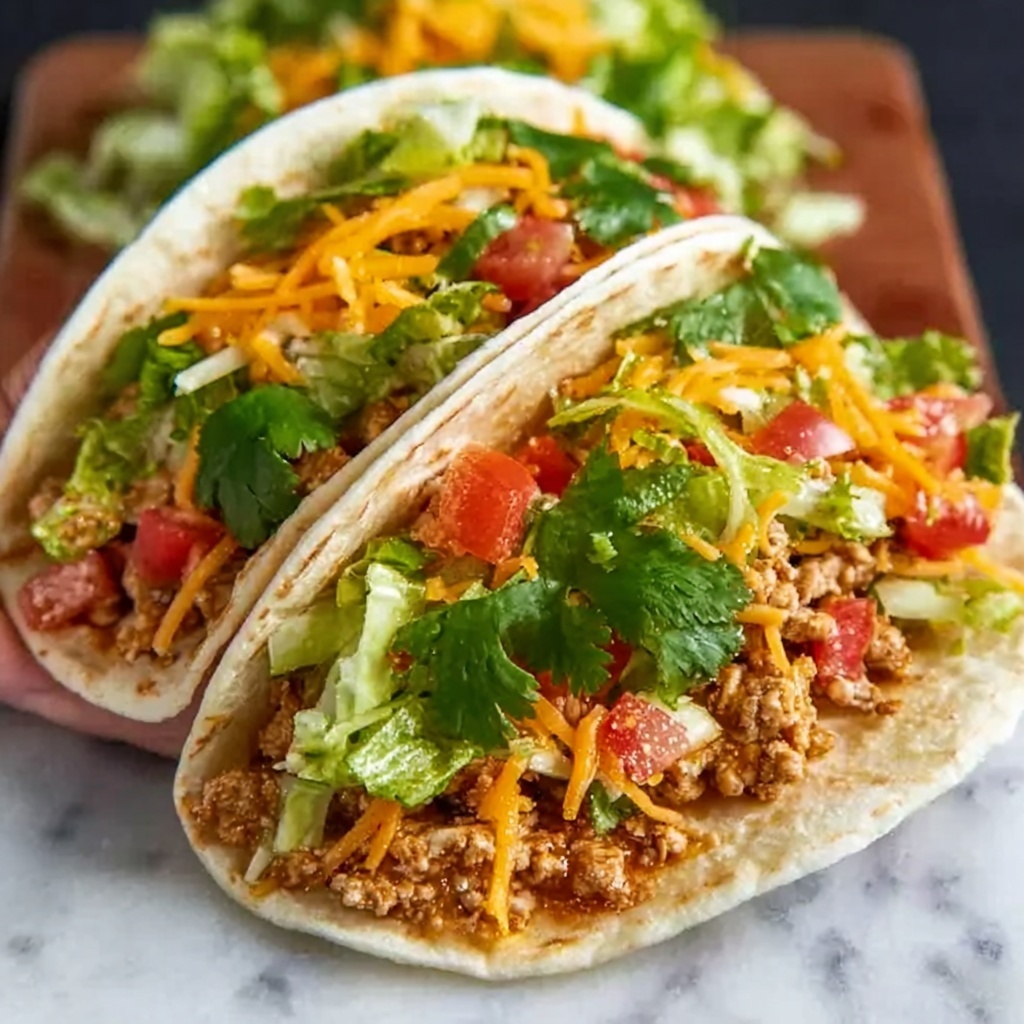 Slow Cooker Queso Chicken Tacos Recipe - Recipe Image