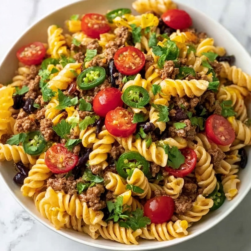 Taco Pasta Salad Recipe - Recipe Image