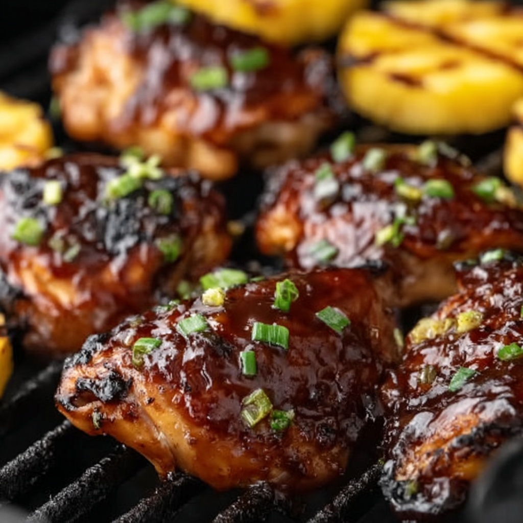 Hawaiian Grilled Teriyaki Chicken Recipe - Recipe Image