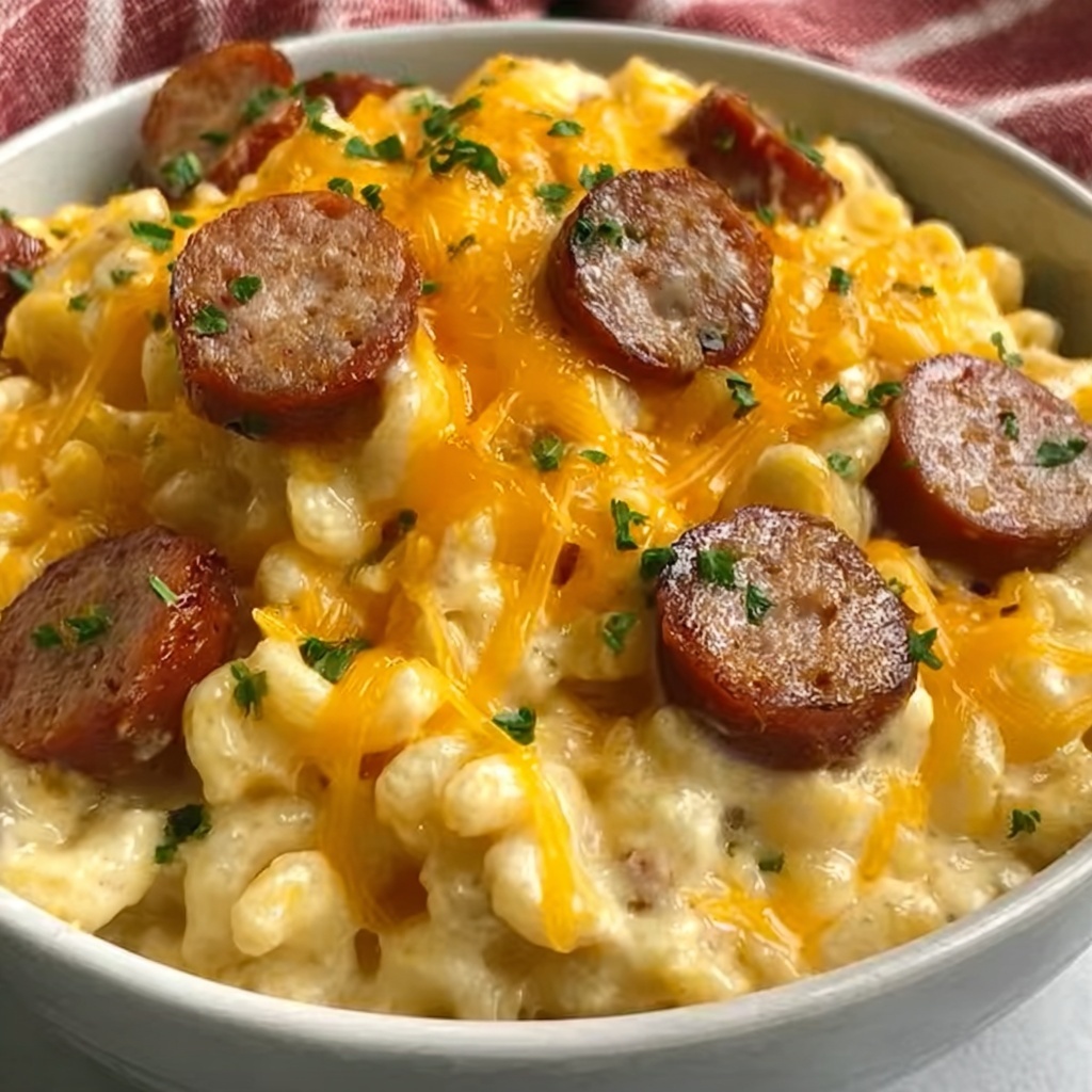 Cheesy Ranch Potatoes and Sausage Recipe - Recipe Image