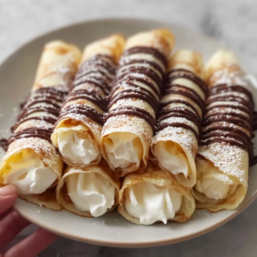 Nutella Cream-Filled Crepes Recipe - Recipe Image