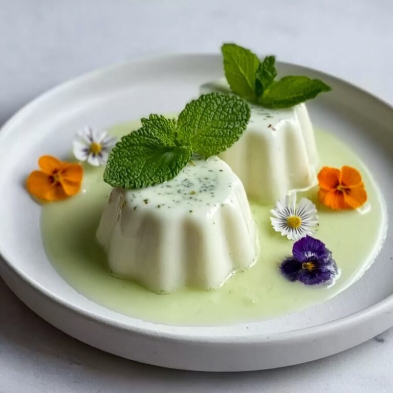 Pandan Coconut Panna Cotta Recipe