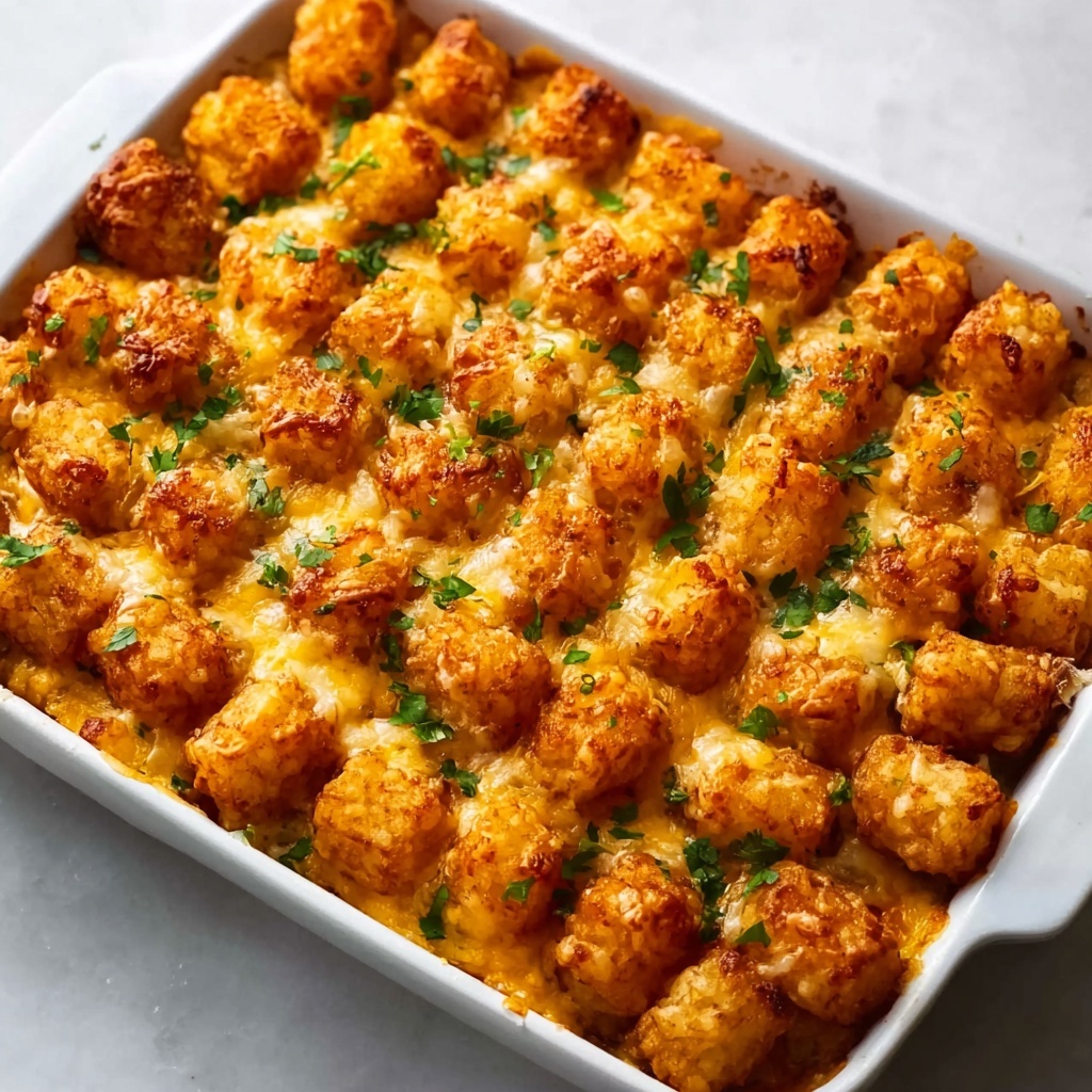 Cheddar Ranch Chicken Tater Tot Bake Recipe - Recipe Image