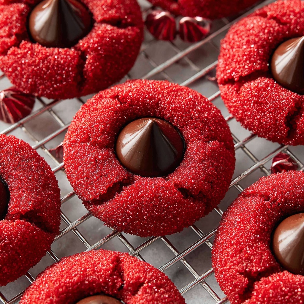 Red Velvet Blossom Cookies Recipe - Recipe Image