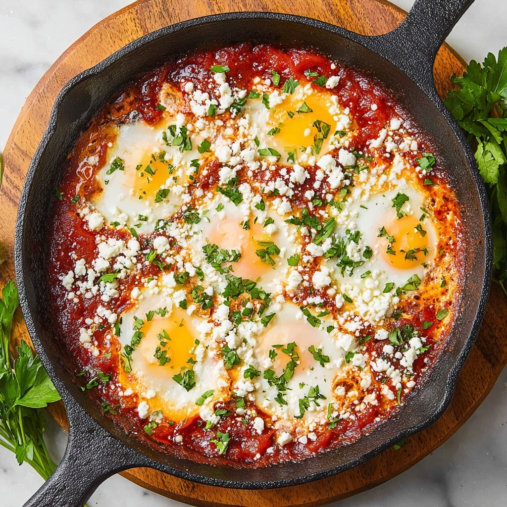 Creamy Spiced Shakshuka with Chickpeas and Feta Recipe - Recipe Image