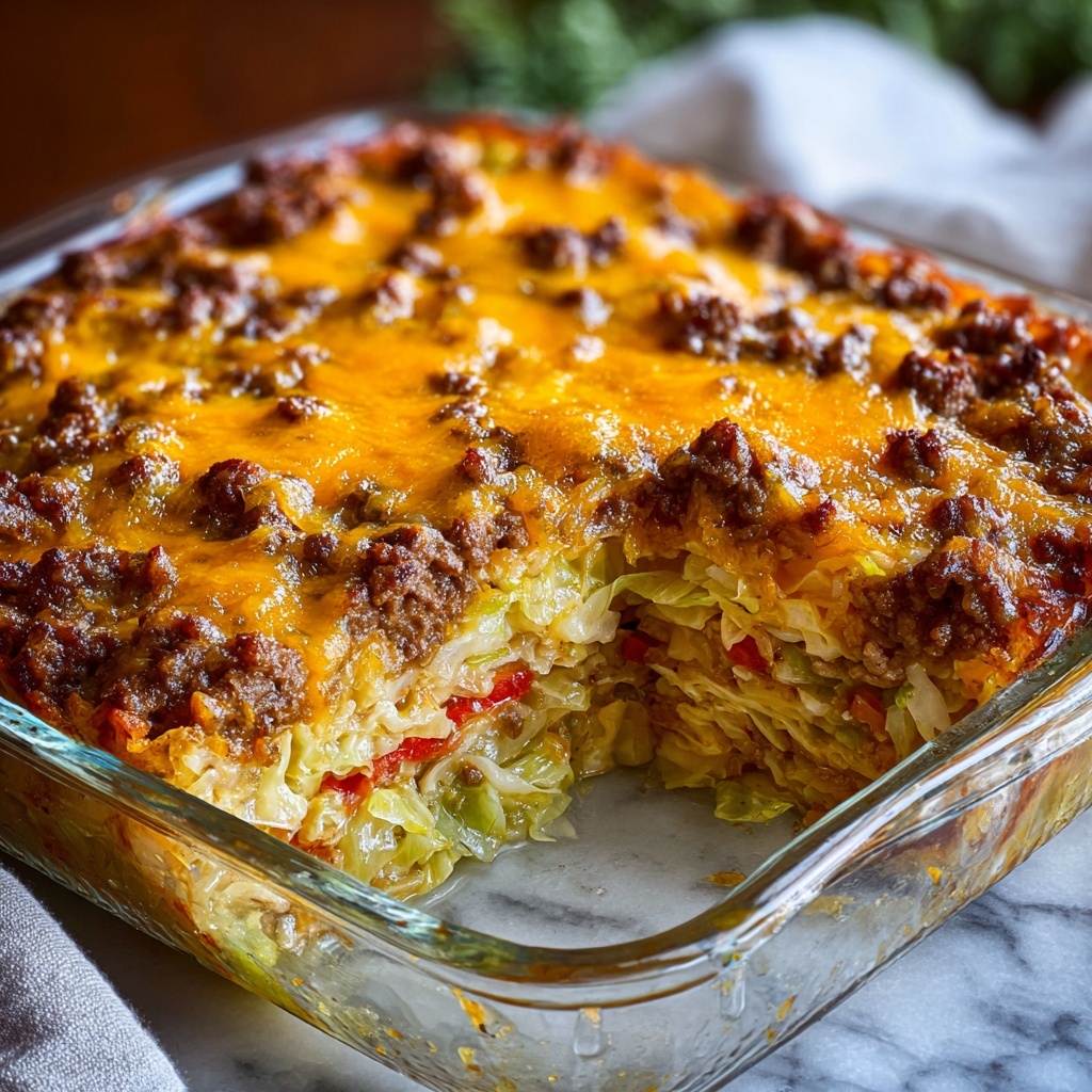 Southern Style Cabbage-Beef Bake Recipe - Recipe Image
