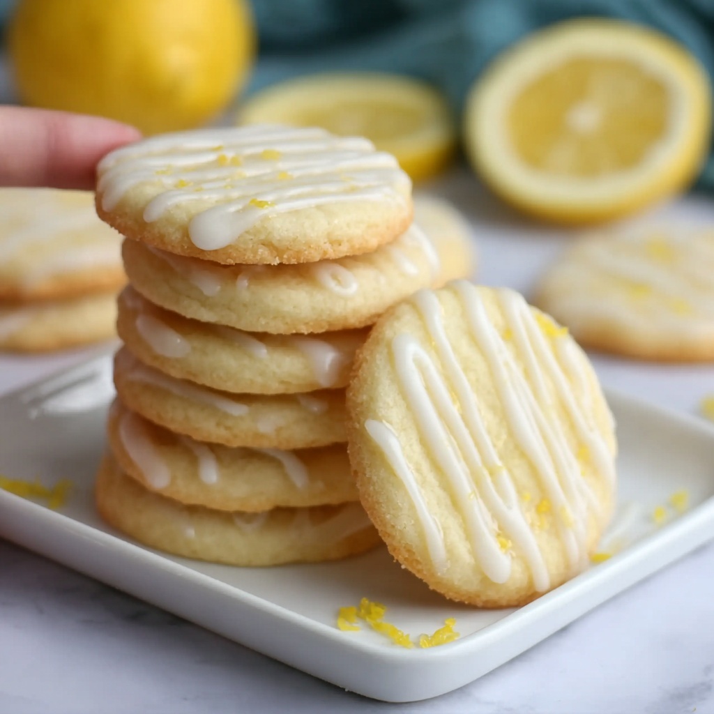 Lemon Sugar Cookies with Lemon Glaze Recipe - Recipe Image