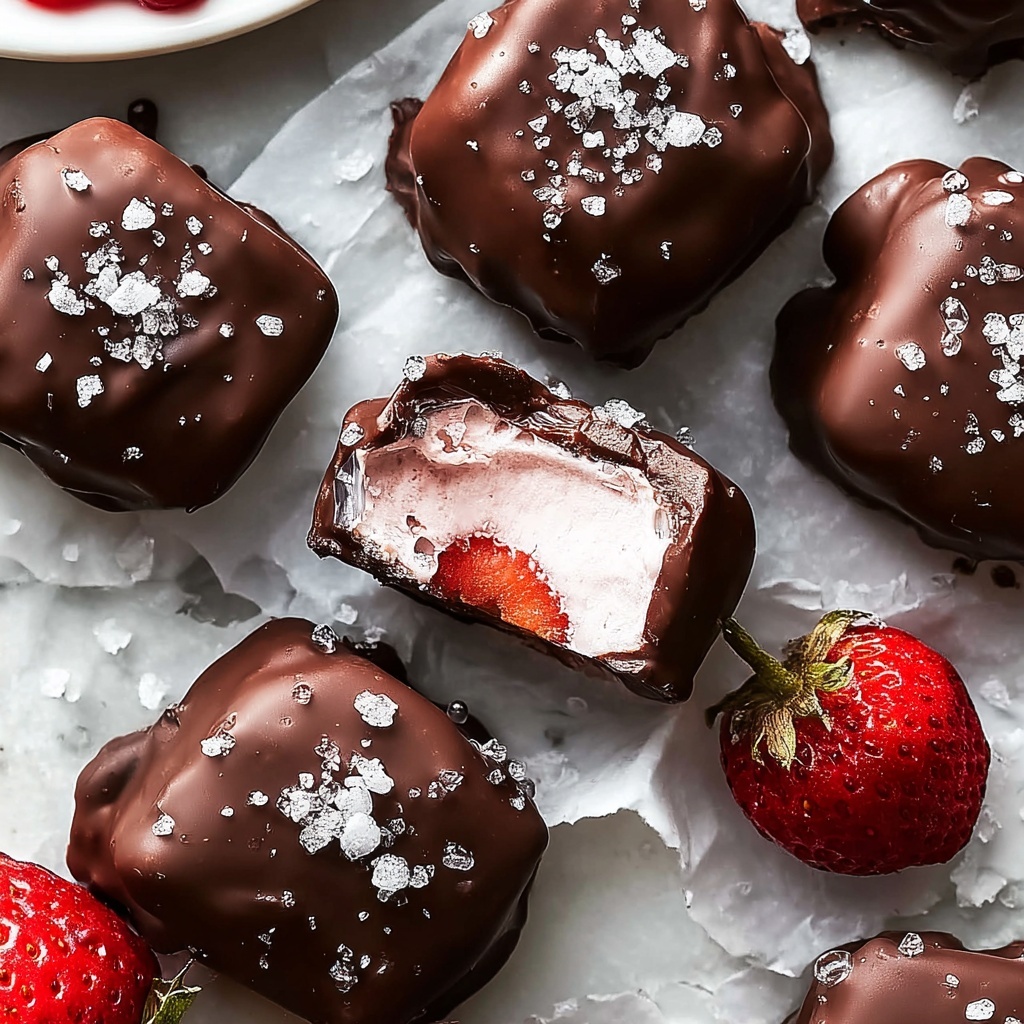 Chocolate Strawberry Frozen Yogurt Bites Recipe - Recipe Image