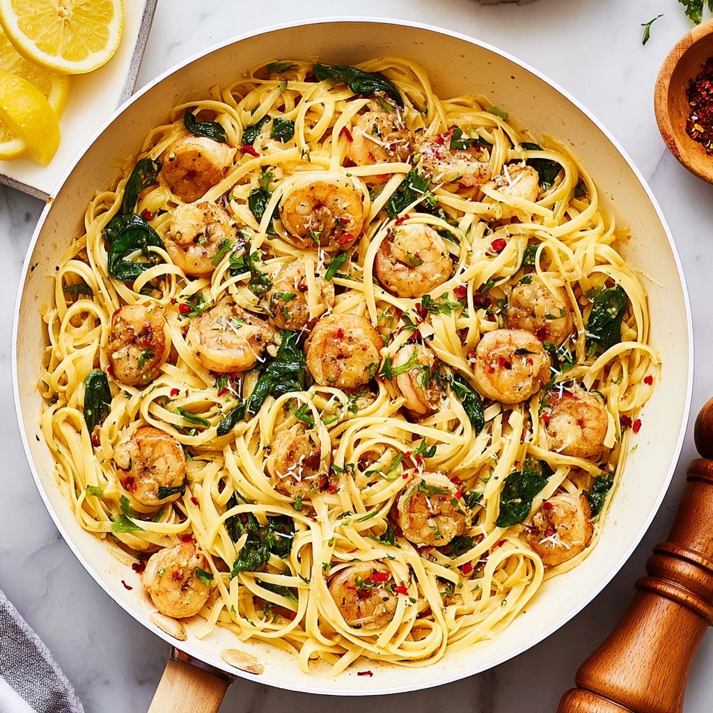 Garlic Butter Shrimp Pasta Recipe - Recipe Image