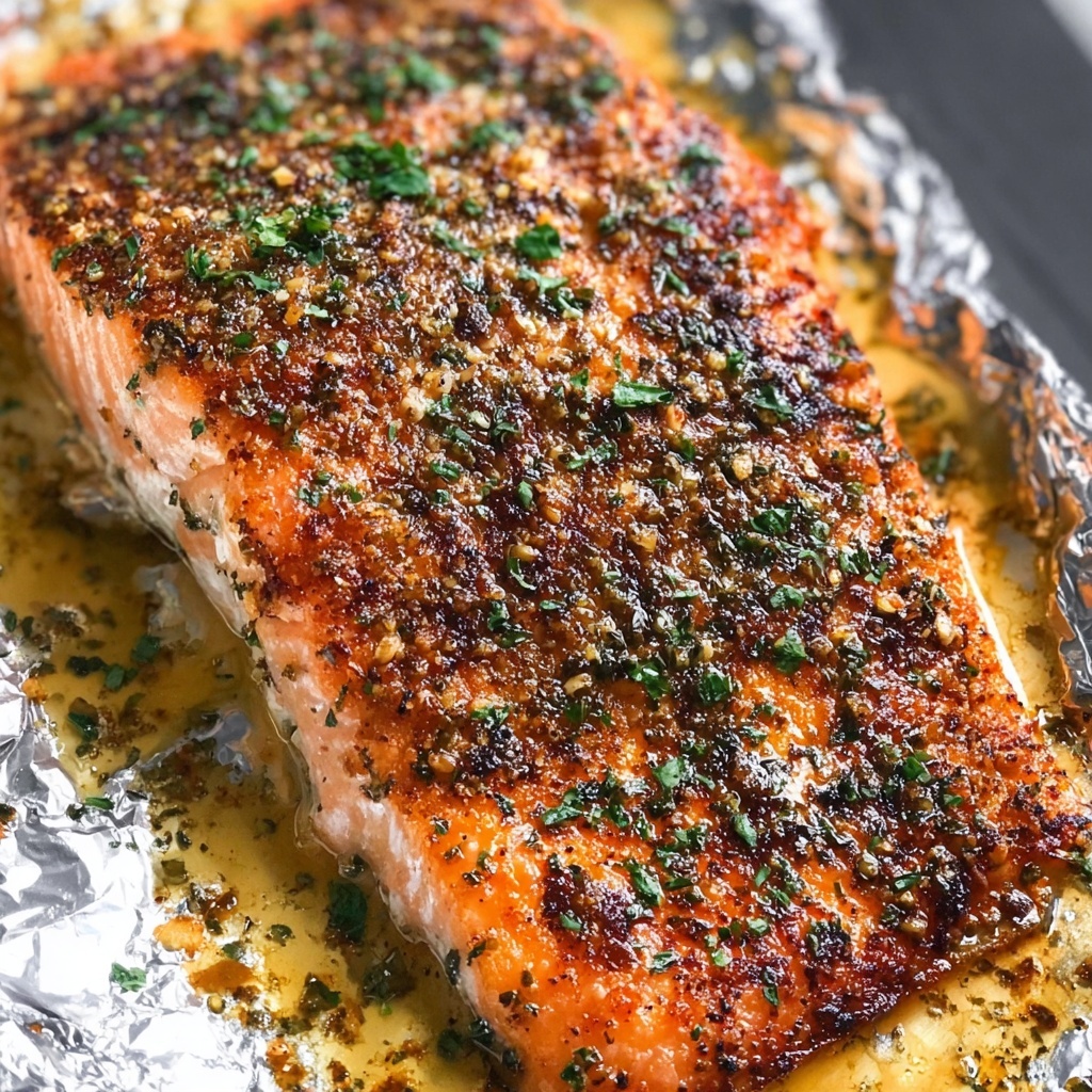 Oven Baked Garlic Herb Salmon Recipe - Recipe Image