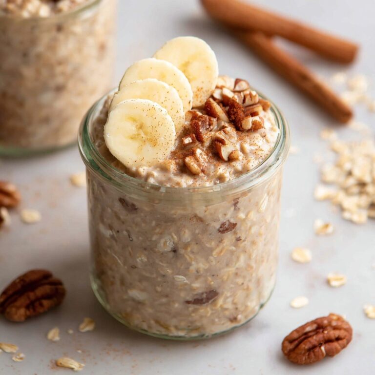 Banana Bread Overnight Oats Recipe