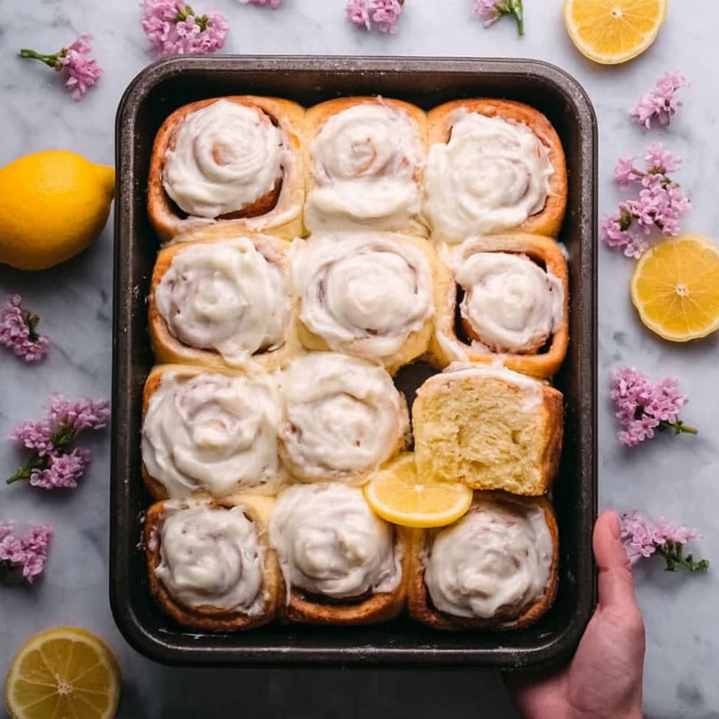 Lemon Poppy Seed Rolls with Lemon Glaze Recipe - Recipe Image