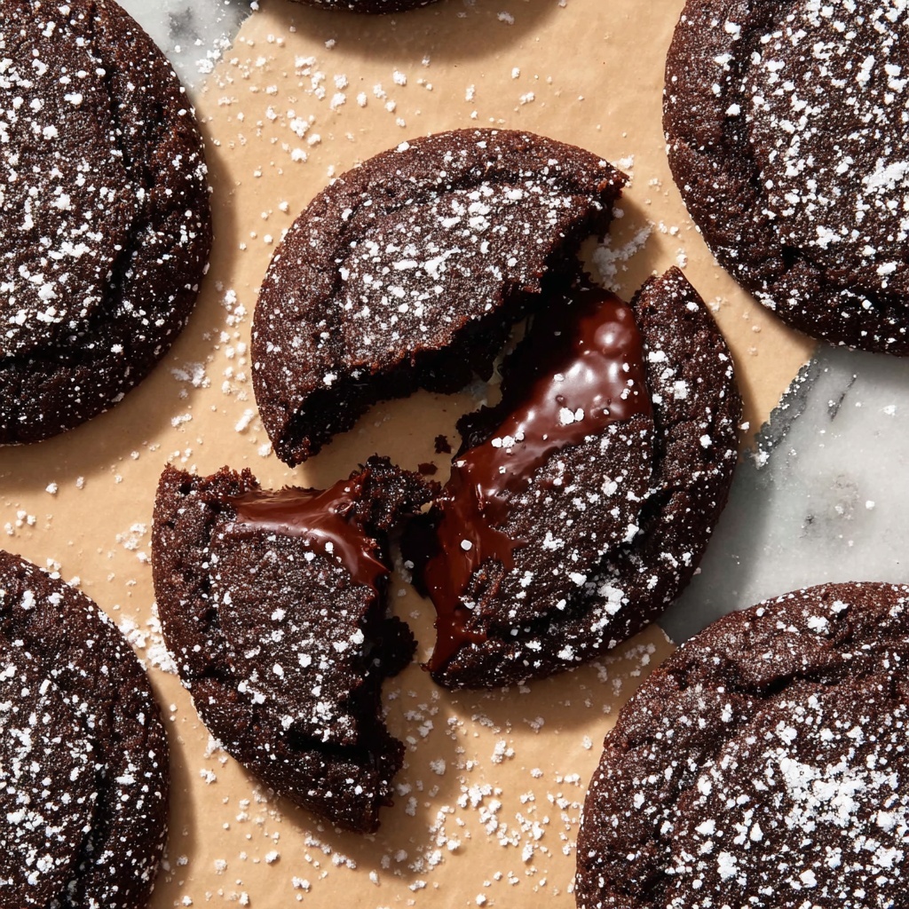 Chocolate Lava Cookies with Rich Ganache Fillings Recipe - Recipe Image