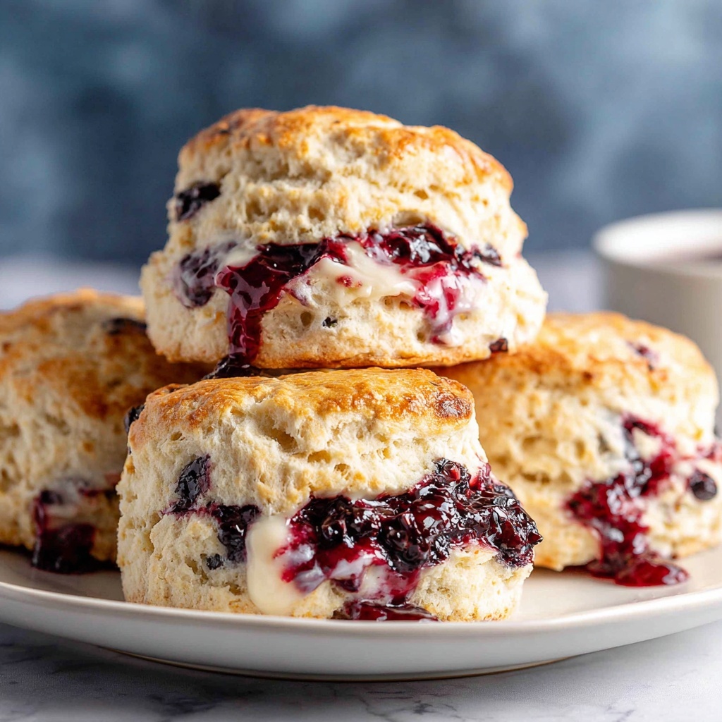 Blueberry Butter Swim Biscuits Recipe - Recipe Image