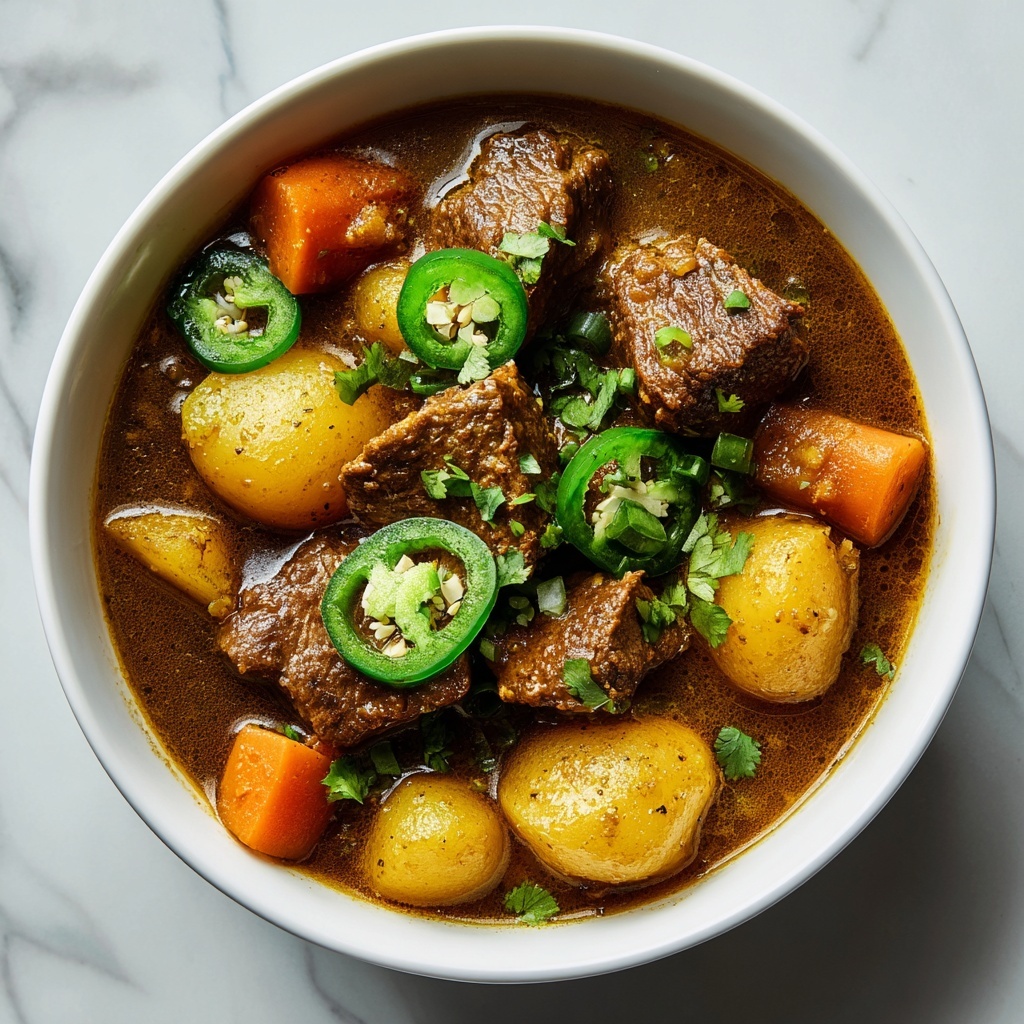 Crockpot Jalapeño Popper Beef Stew Recipe - Recipe Image