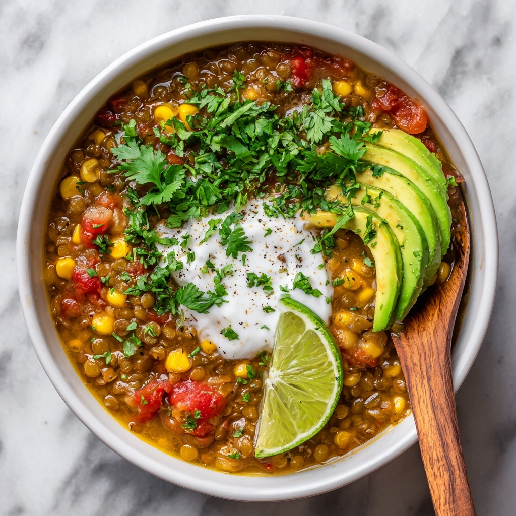 Vegetarian Mexican Lentil Stew with Sweet Potatoes and Black Beans Recipe - Recipe Image