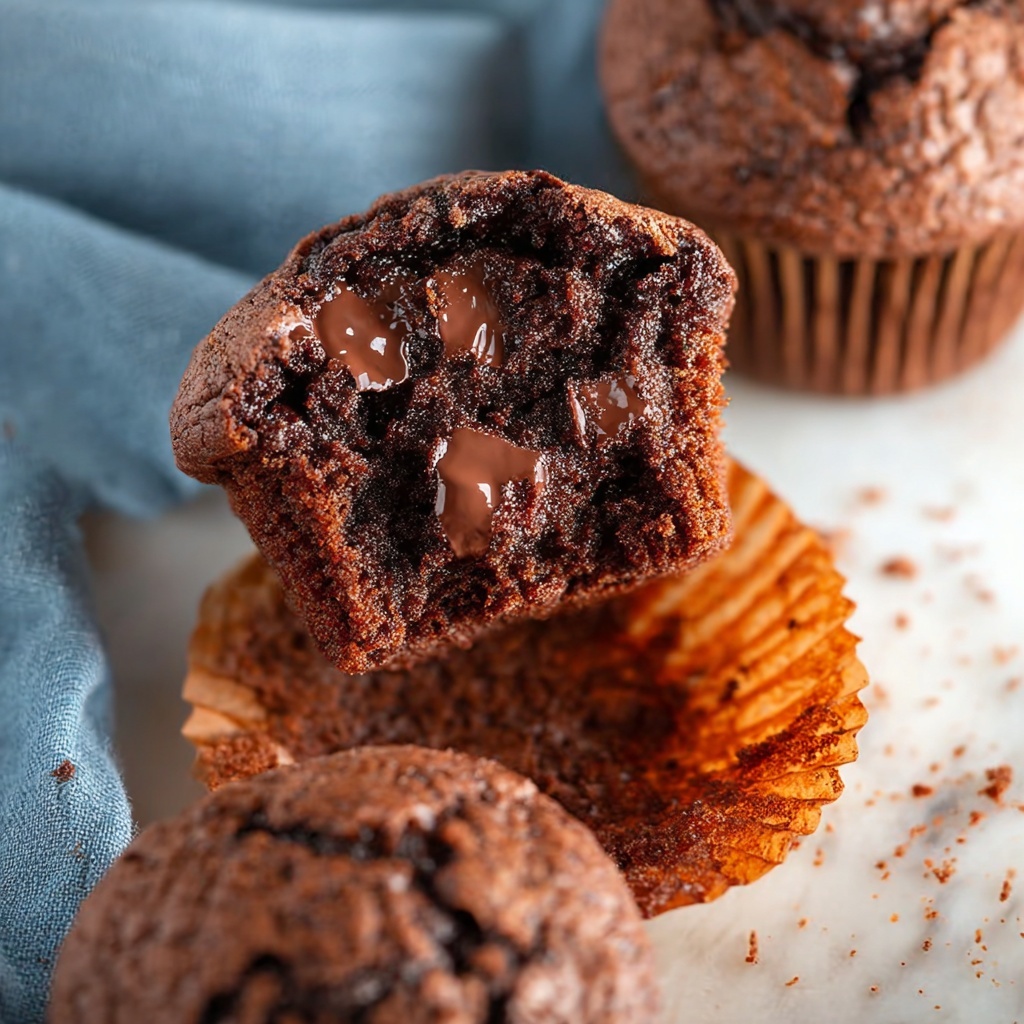 Chocolate Chocolate Chip Muffins Recipe - Recipe Image