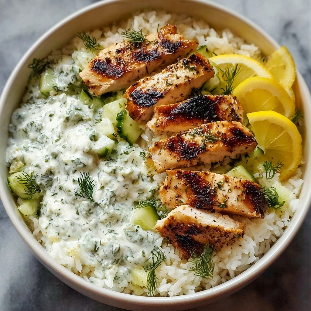 Dump-and-Bake Chicken Tzatziki Rice: A Taste of Greece Recipe - Recipe Image