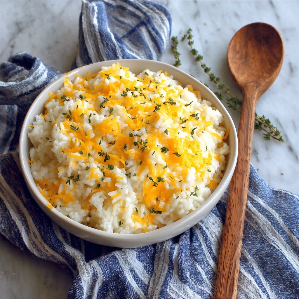Cheesy Rice Recipe - Recipe Image
