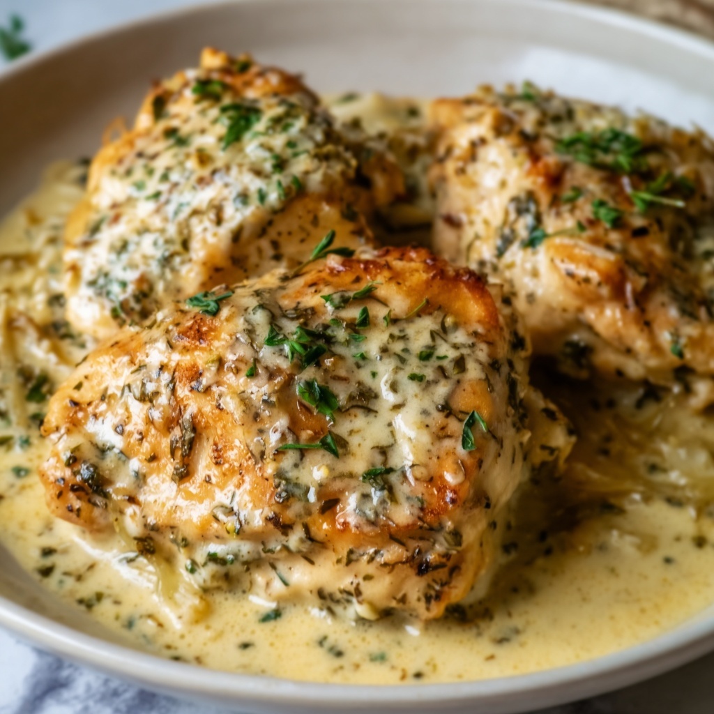 Creamy Lemon Herb Parmesan Chicken Recipe - Recipe Image