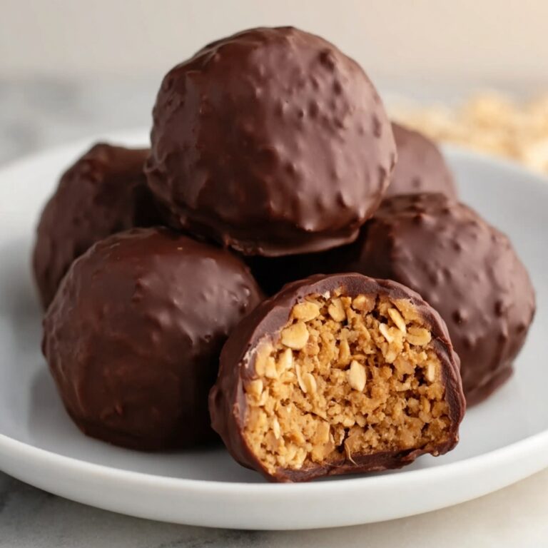 Peanut Butter Balls with Rice Krispies and Chocolate Coating Recipe