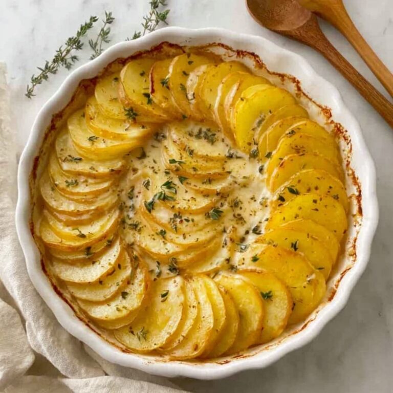 Classic Scalloped Potatoes with Creamy Béchamel and Cheese Recipe