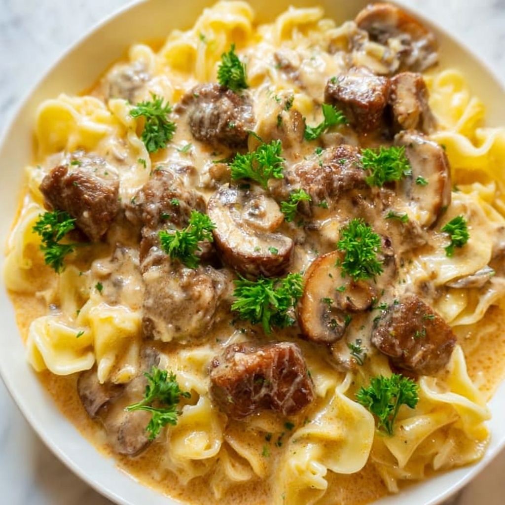 Quick and Easy Ground Beef Stroganoff Recipe - Recipe Image