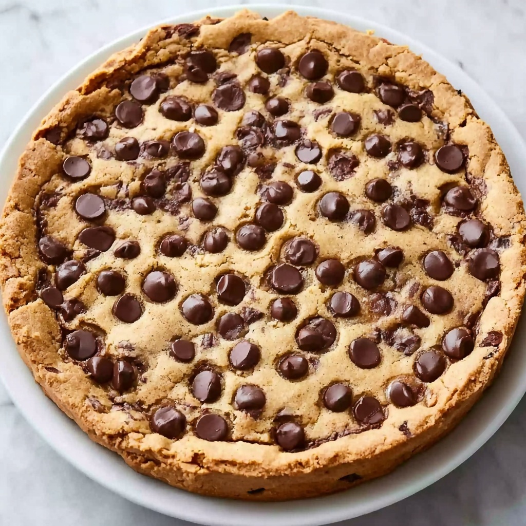 Deep Dish Chickpea Chocolate Chip Cookie Pie Recipe - Recipe Image