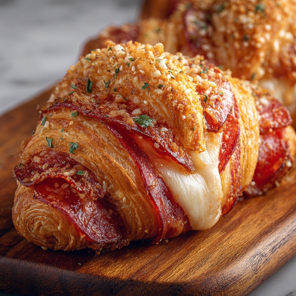 Make Delicious Mozzarella Pepperoni Croissant Rolls Today Recipe - Recipe Image